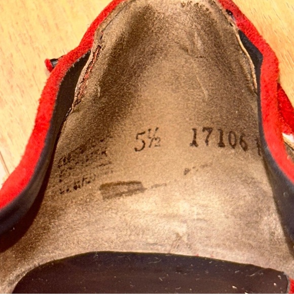 Paul Green Women’s Red and Black Suede Loafers - Picture 10 of 11